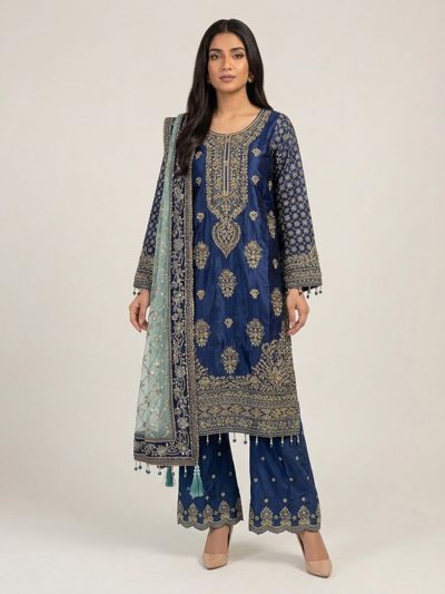 3pc premium embroidery dress with dupatta and plazo