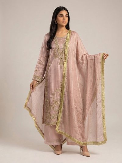 3pc premium embroidery dress with dupatta and plazo