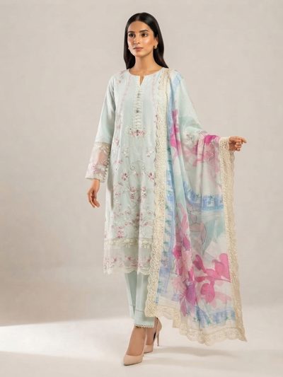 3pc dress with dupatta and trouser