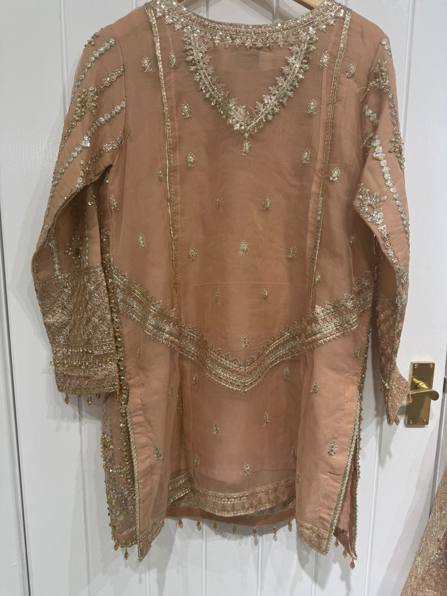 3pc premium embroidery dress with embroided dupatta and plazo
