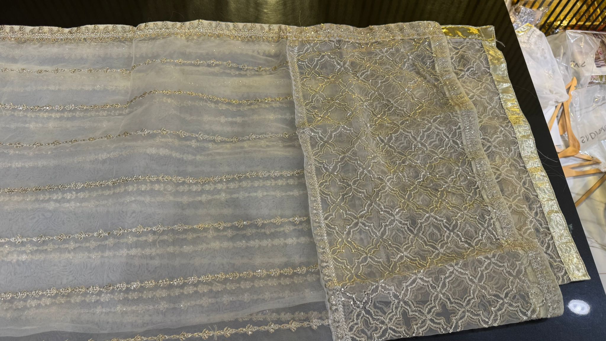 3pc premium embroidery dress with embroided dupatta and plazo