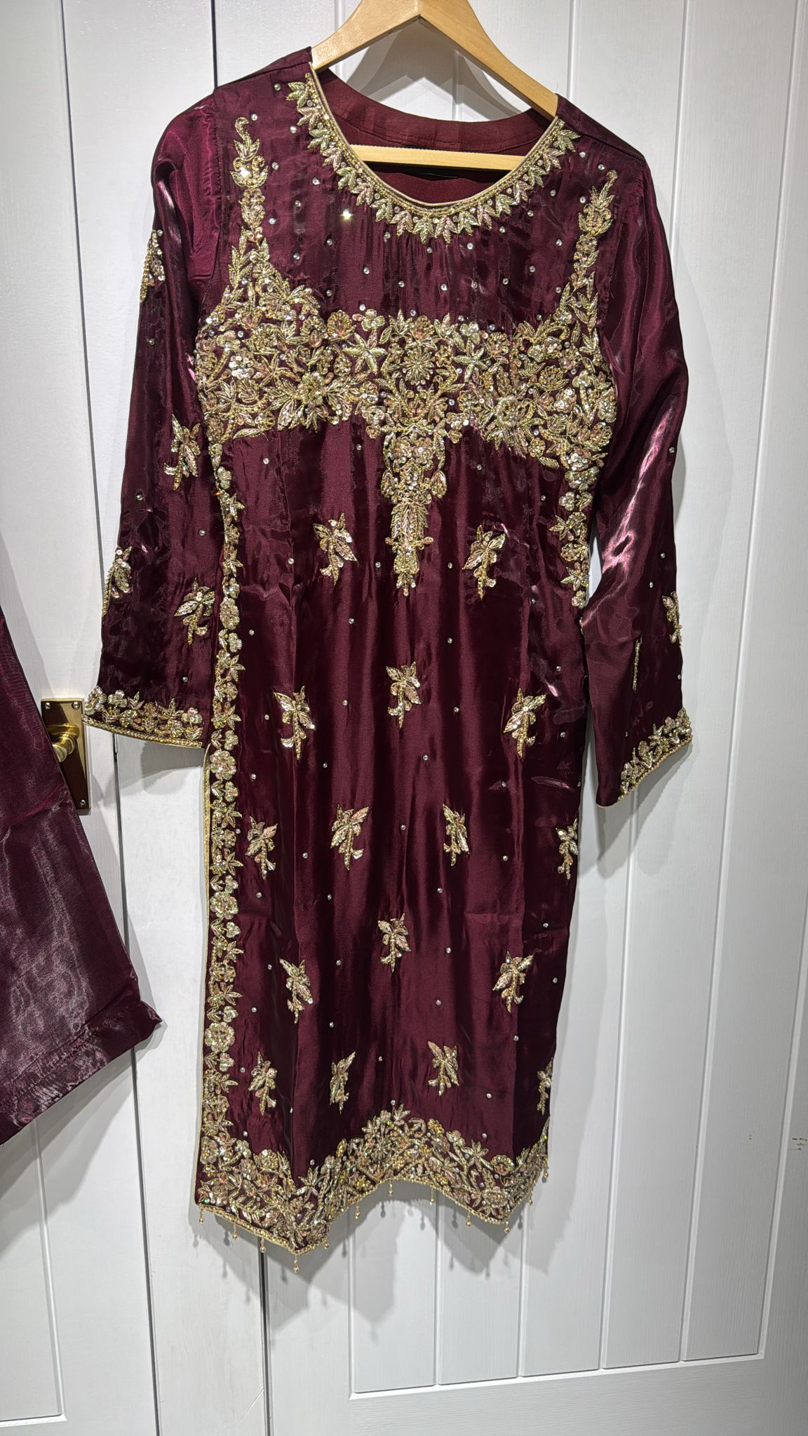 3pc premium embroidery dress with embroided dupatta and plazo