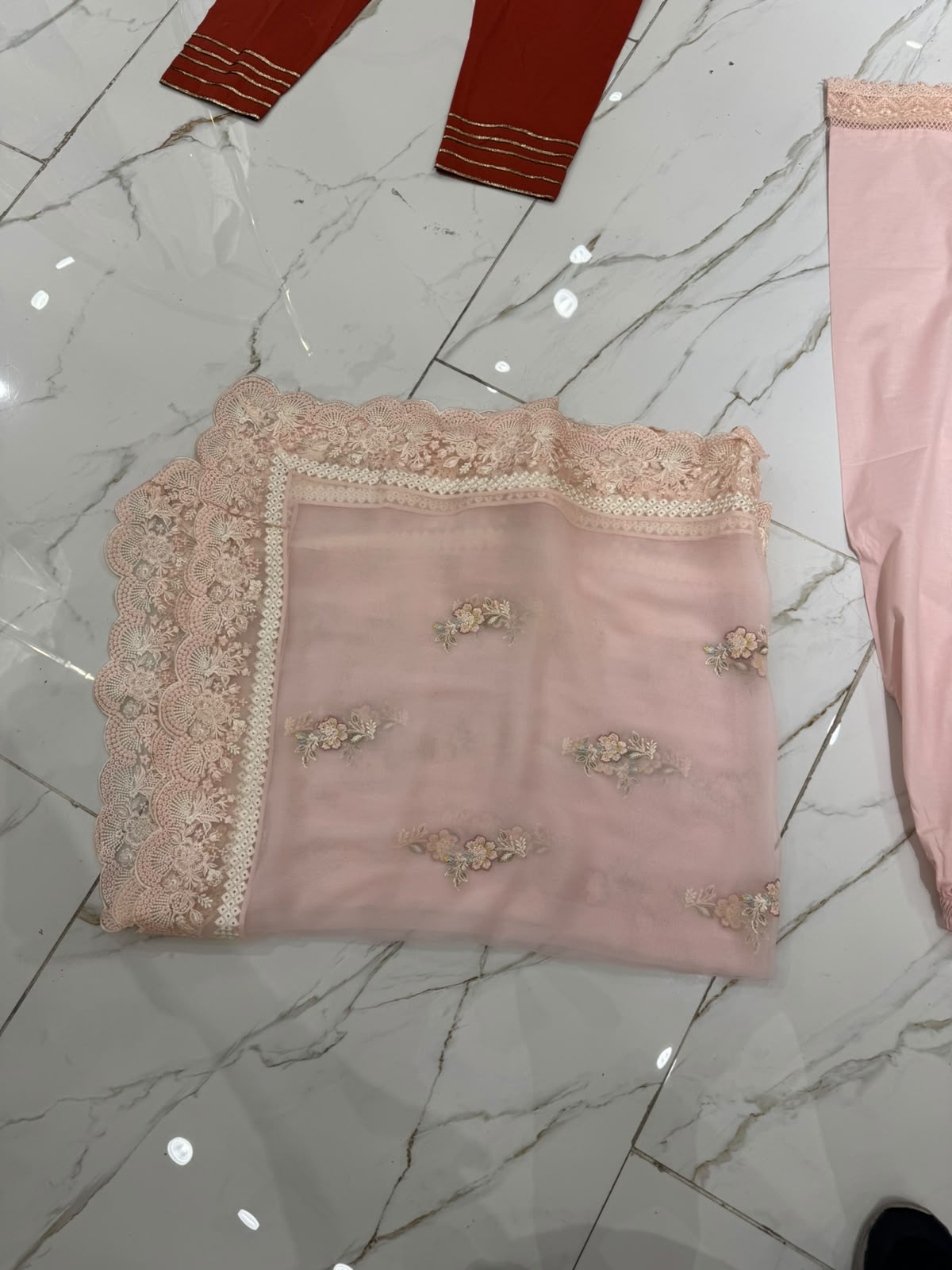 3pc dress with dupatta and trouser