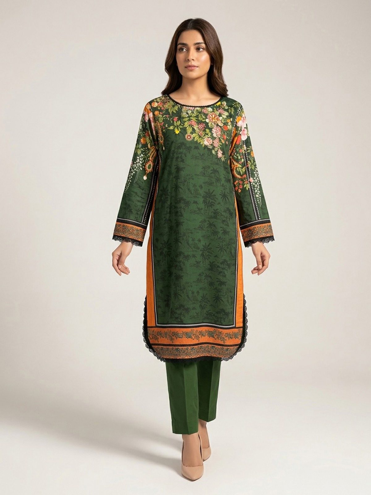 3pc dress with dupatta and trouser