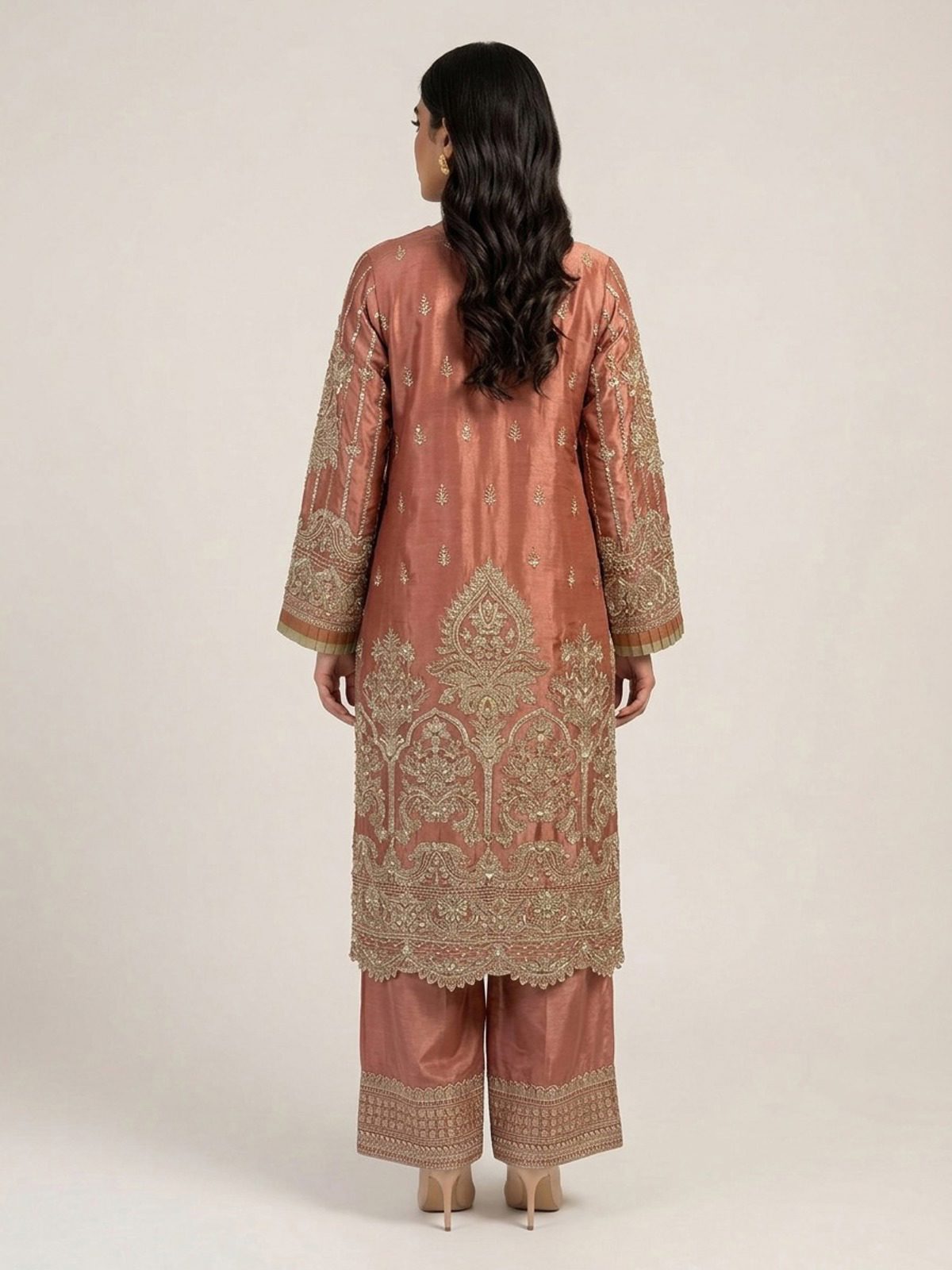 3pc premium embroidery dress with dupatta and plazo