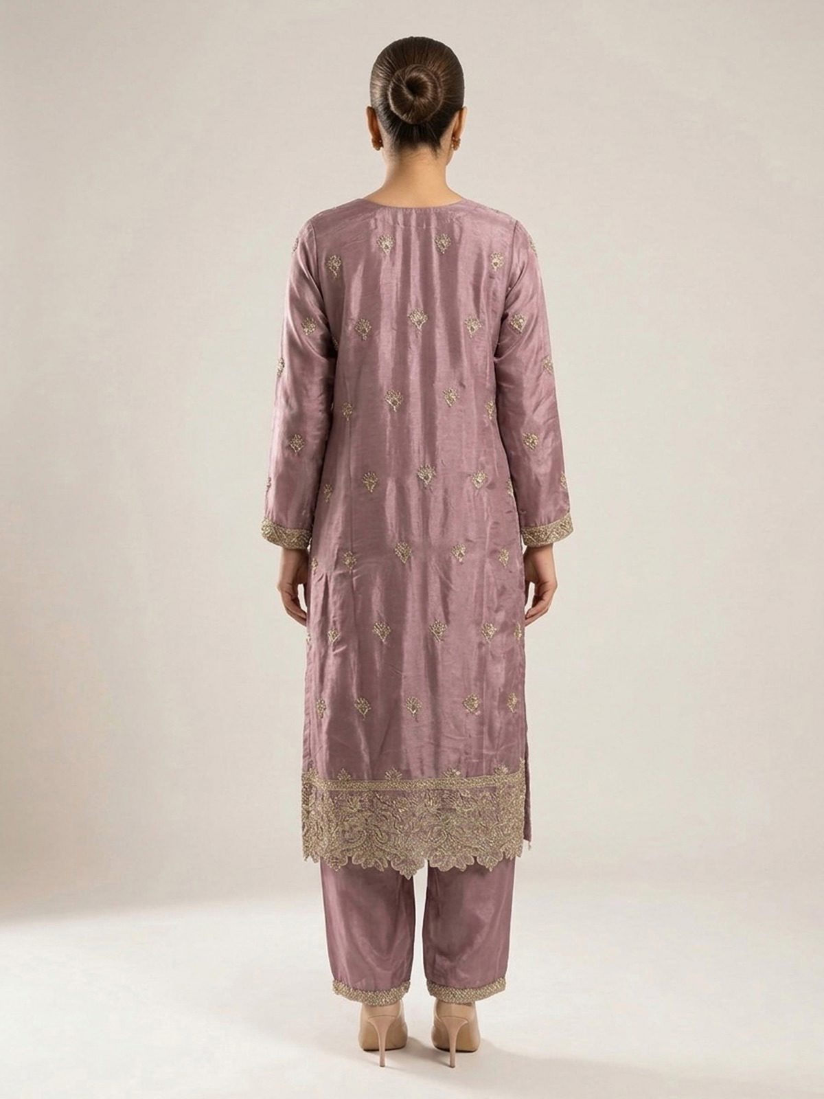 3pc premium embroidery dress with embroided dupatta and plazo