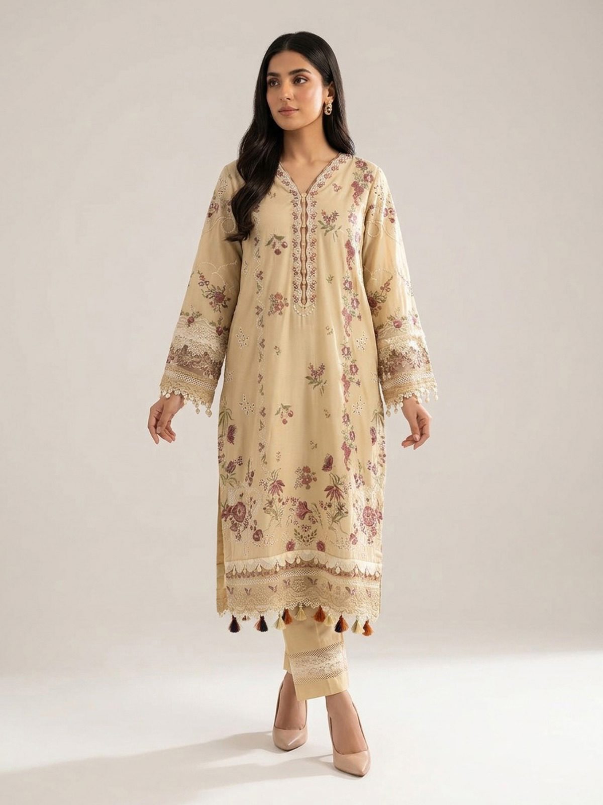 3pc dress with dupatta and trouser