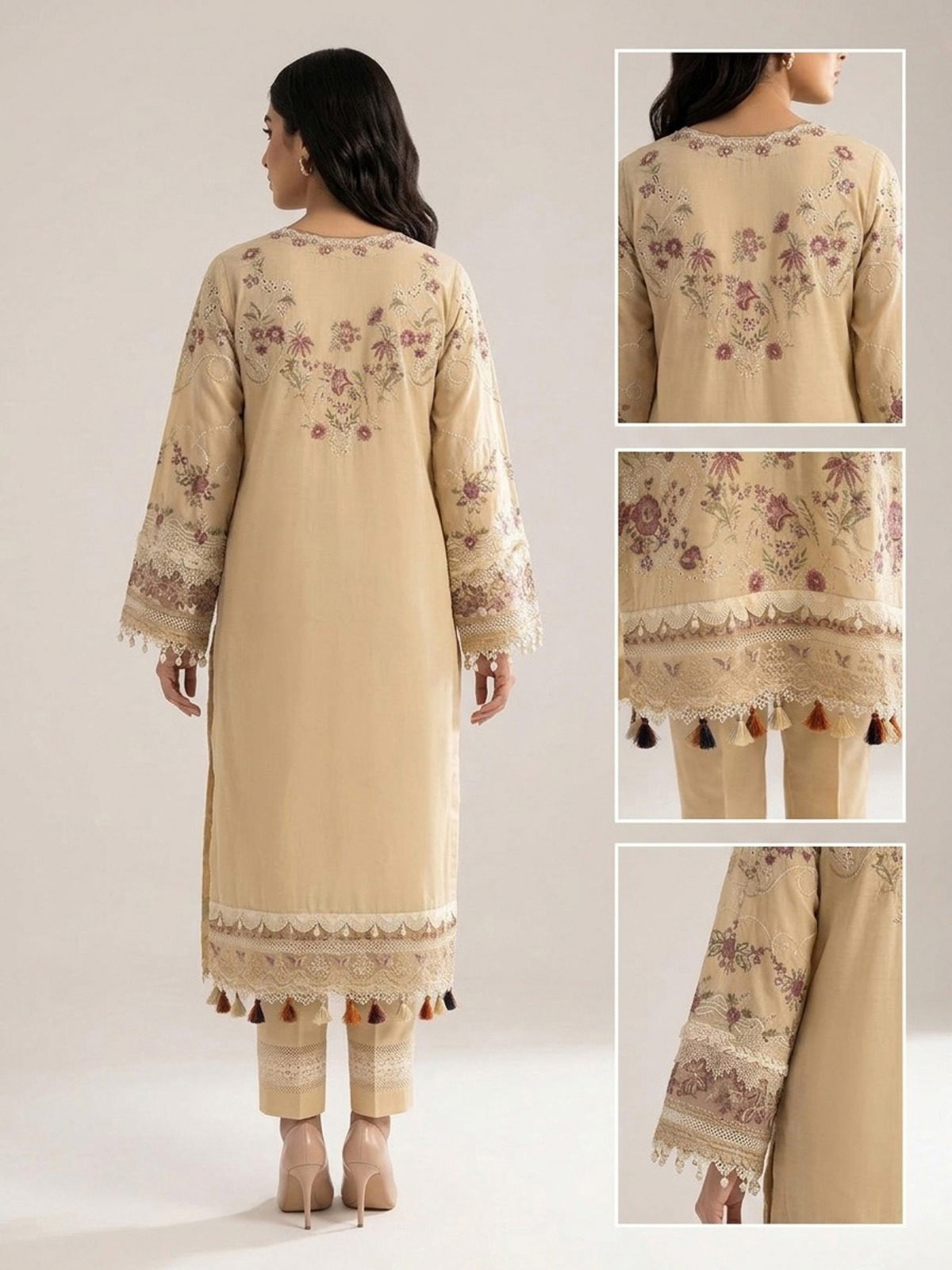 3pc dress with dupatta and trouser