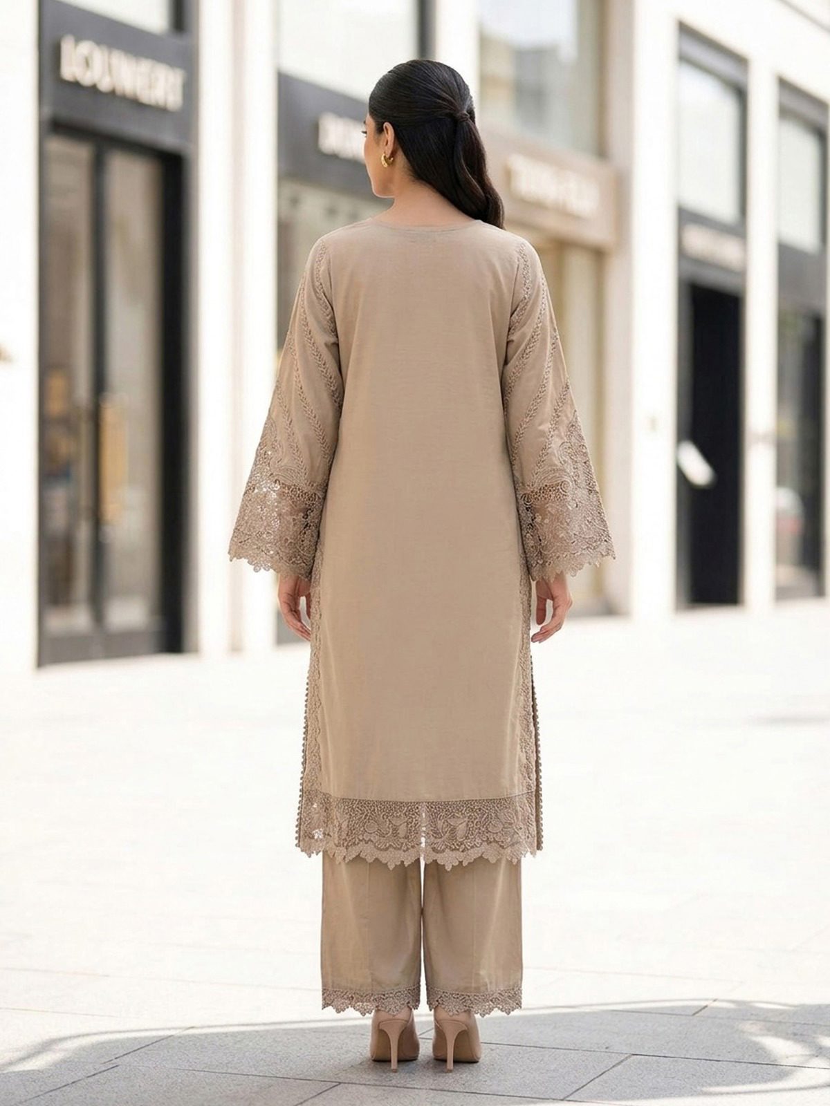 3pc dress with dupatta and trouser