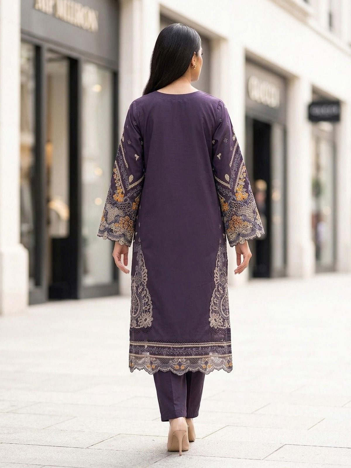 3pc dress with dupatta and trouser