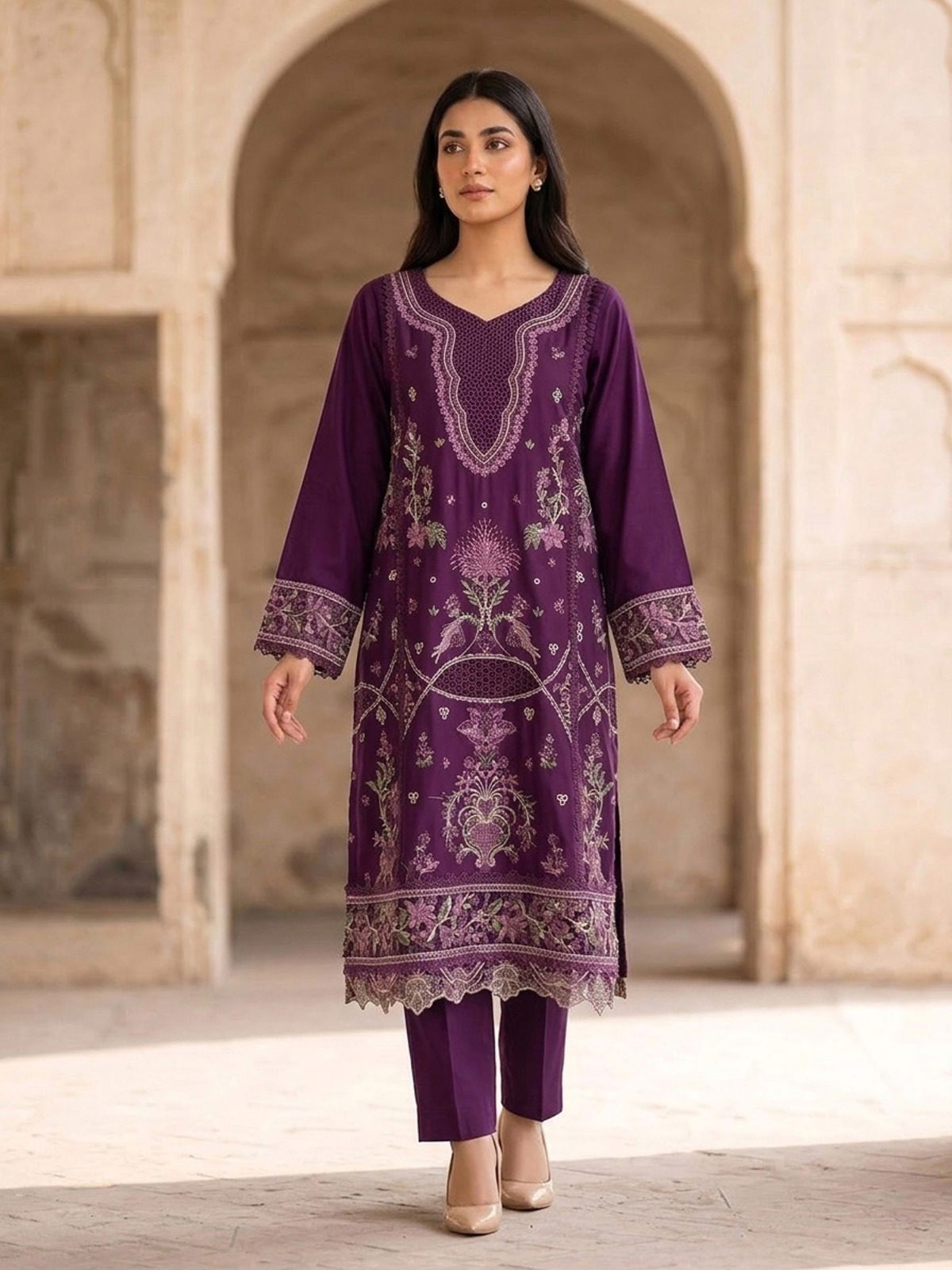 3pc dress with dupatta and trouser