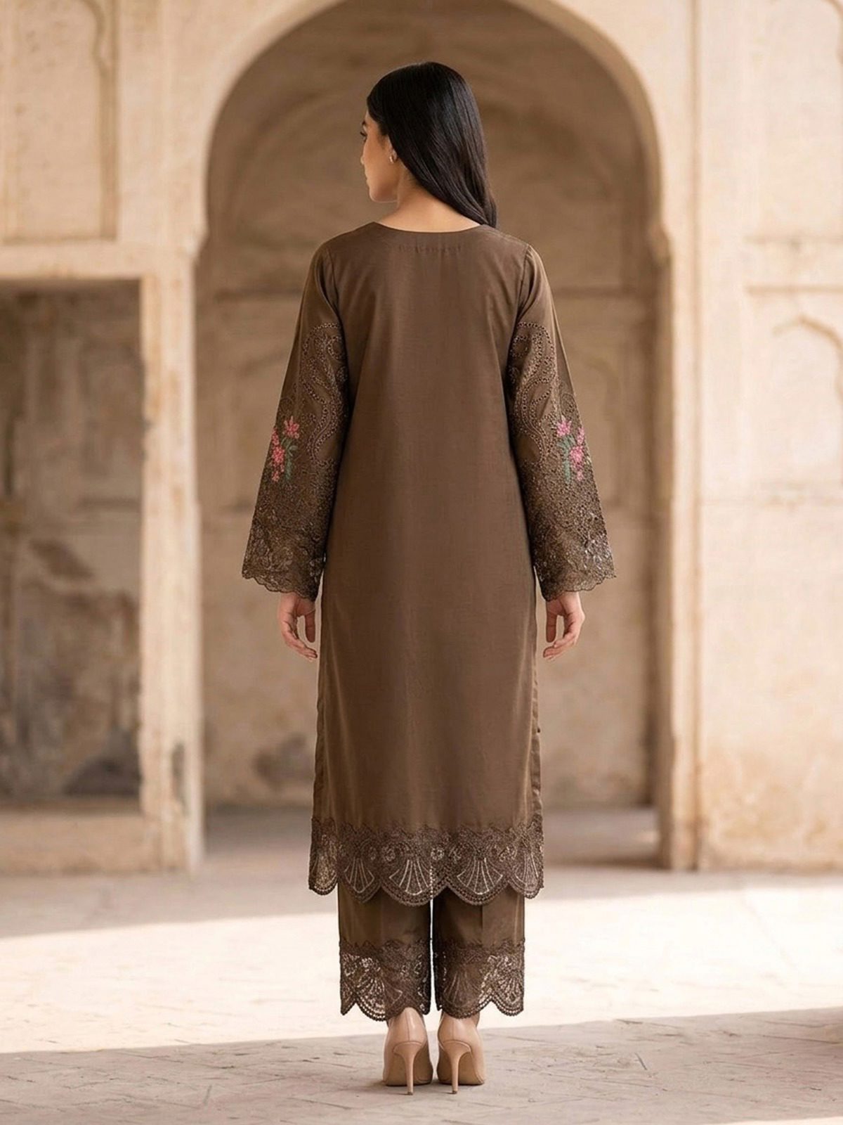 3pc dress with dupatta and trouser