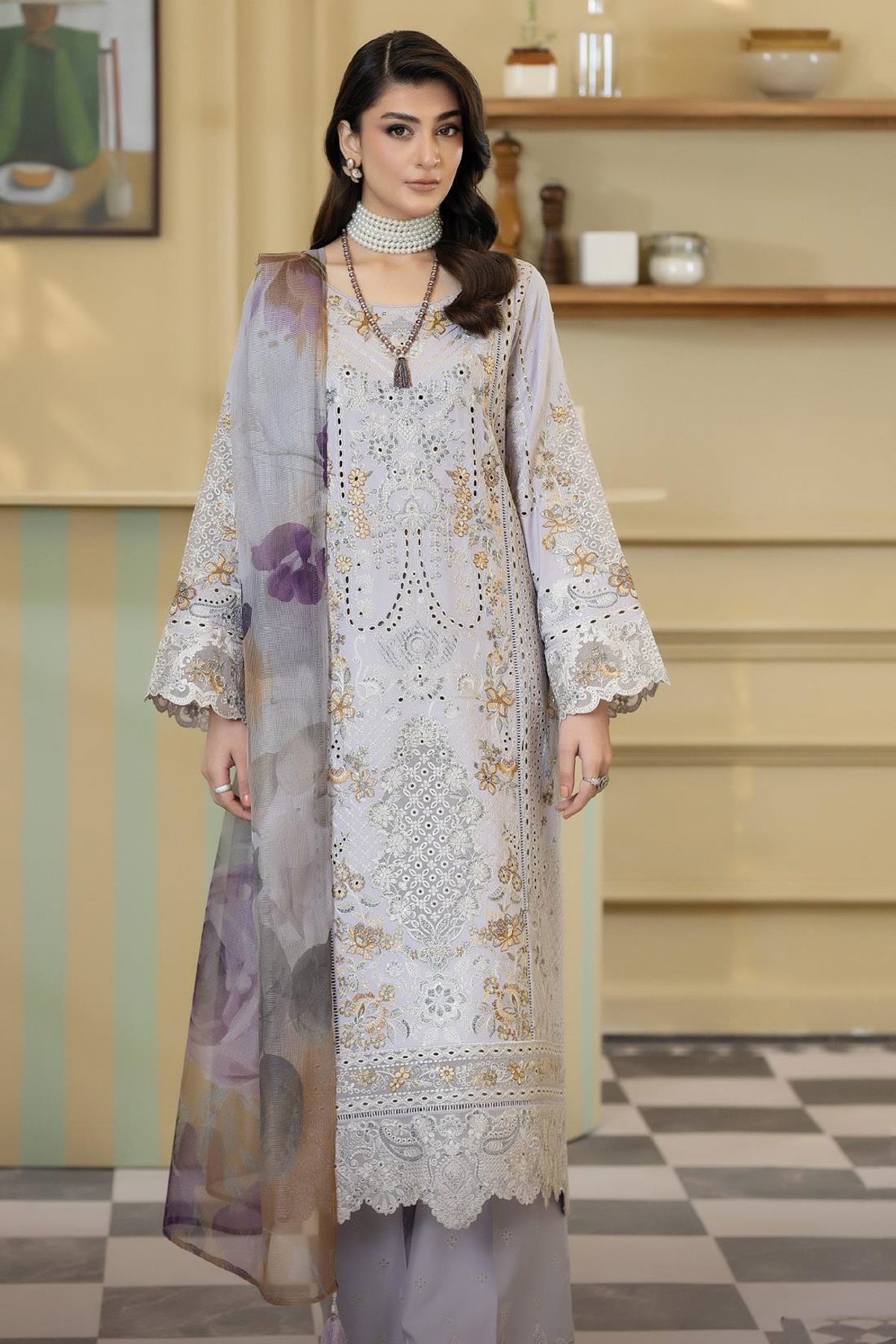 3pc dress with dupatta and trouser