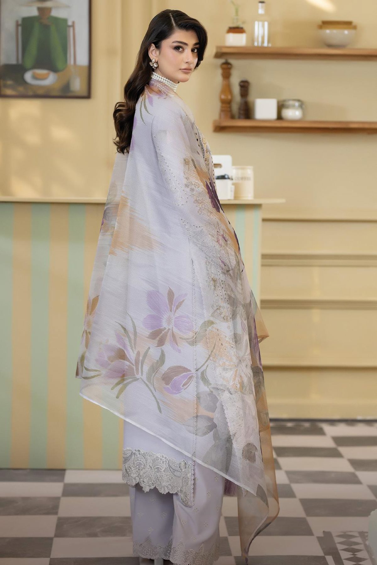 3pc dress with dupatta and trouser