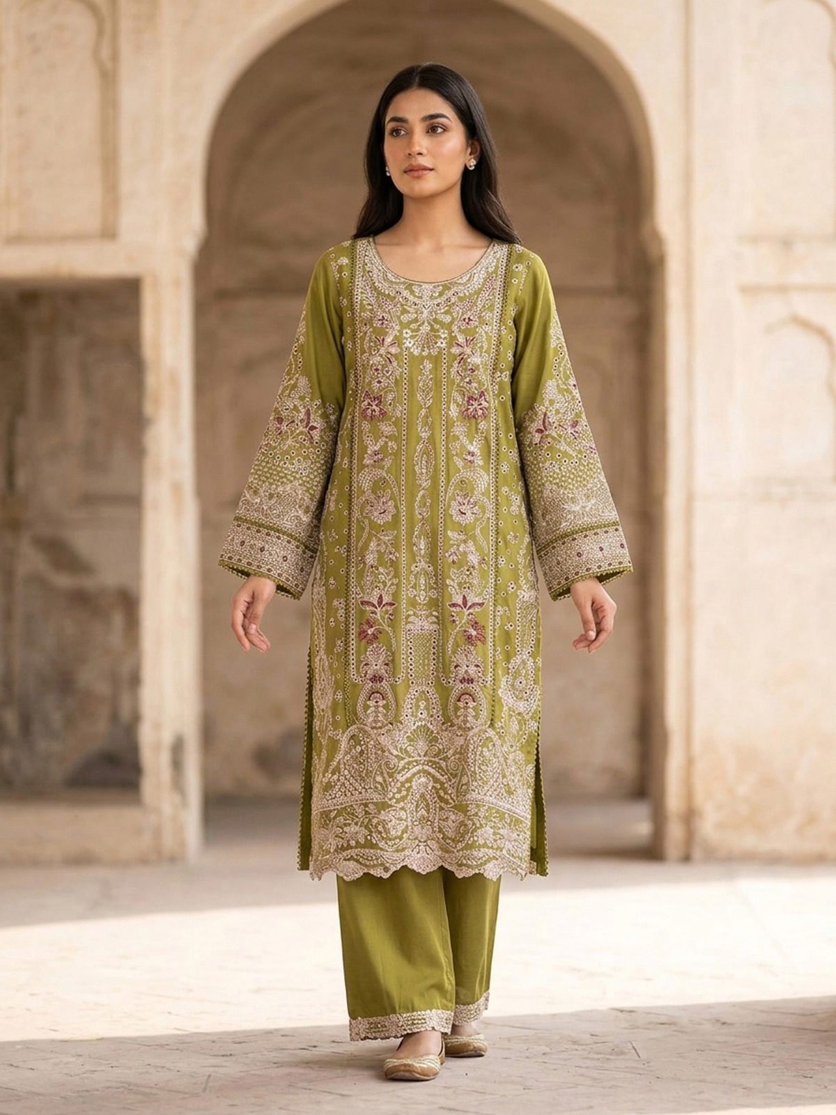 3pc dress with dupatta and trouser