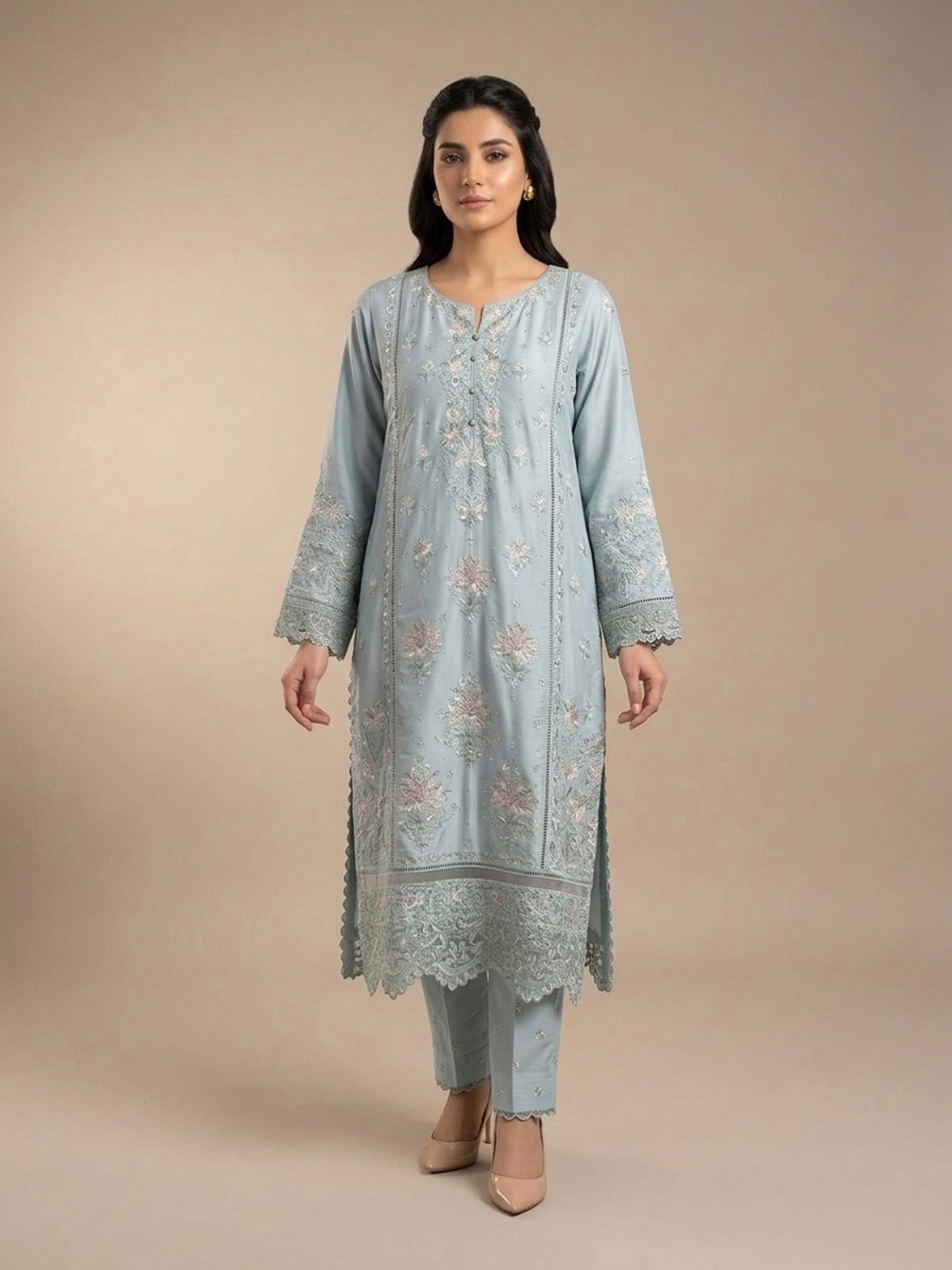 3pc dress with dupatta and trouser
