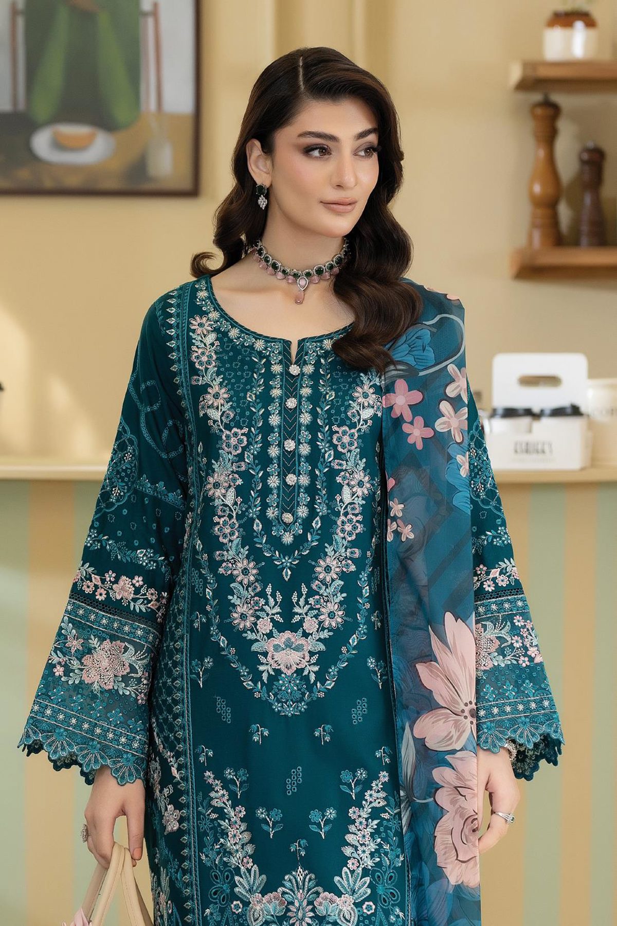 3pc dress with dupatta and trouser