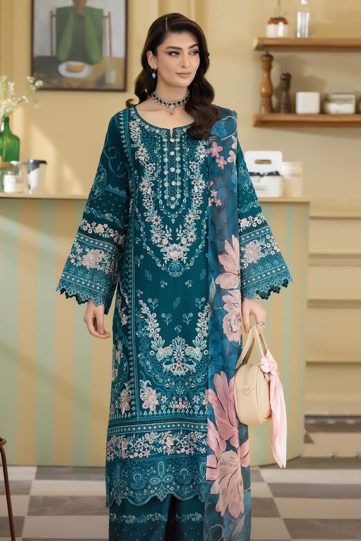 3pc dress with dupatta and trouser