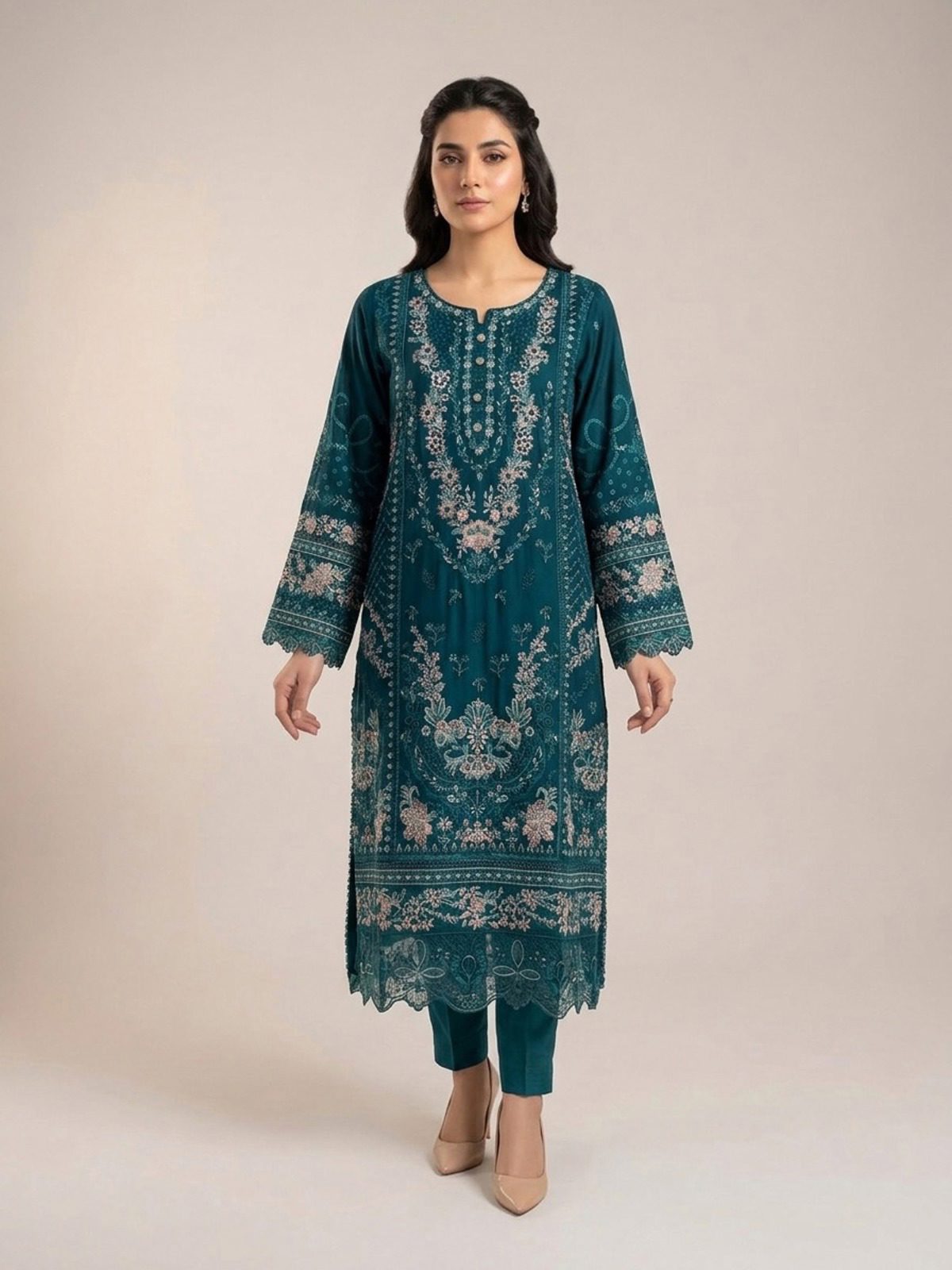 3pc dress with dupatta and trouser