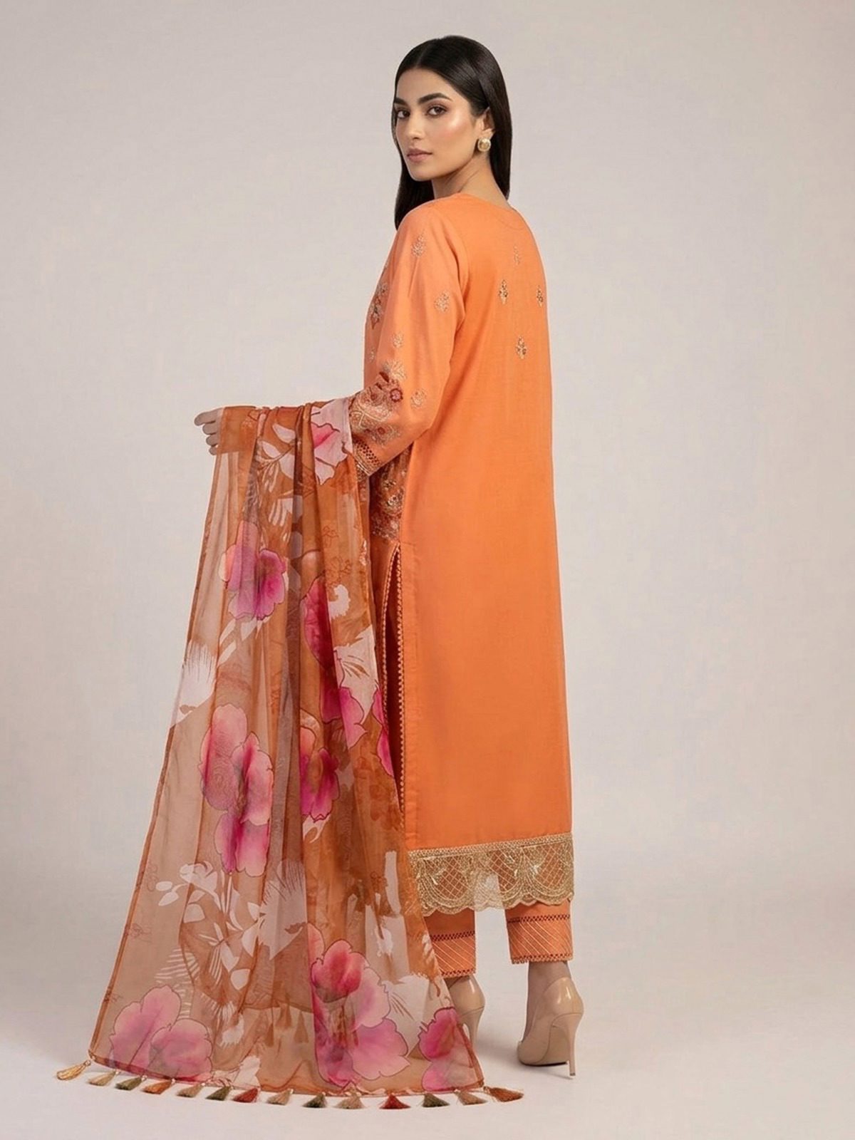 3pc dress with dupatta and trouser