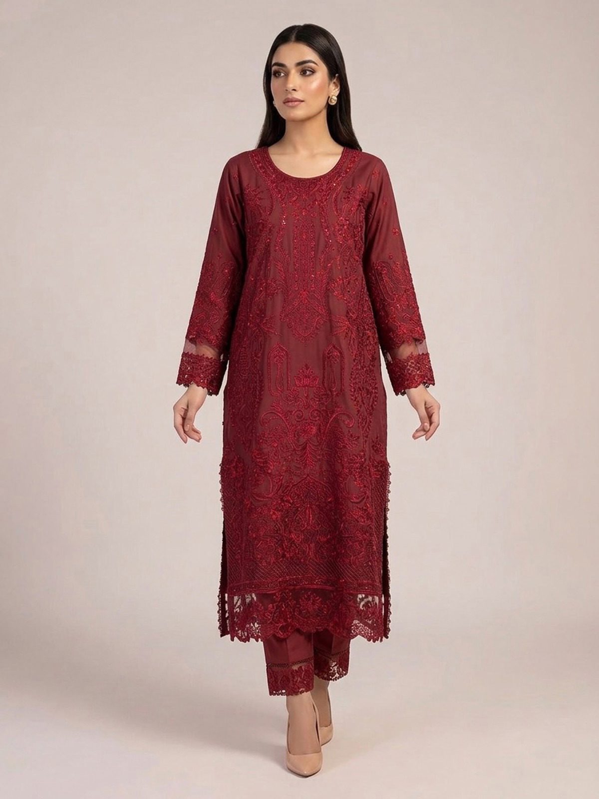 3pc dress with dupatta and trouser