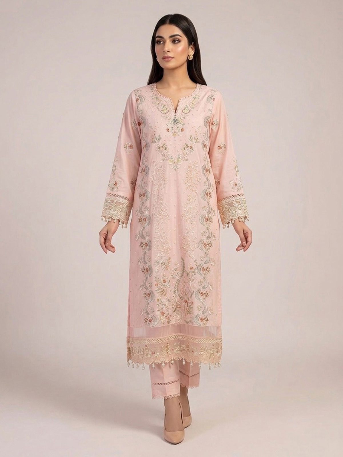 3pc dress with dupatta and trouser