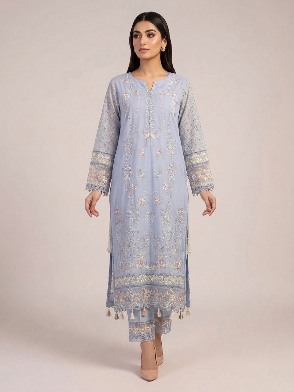 3pc dress with dupatta and trouser