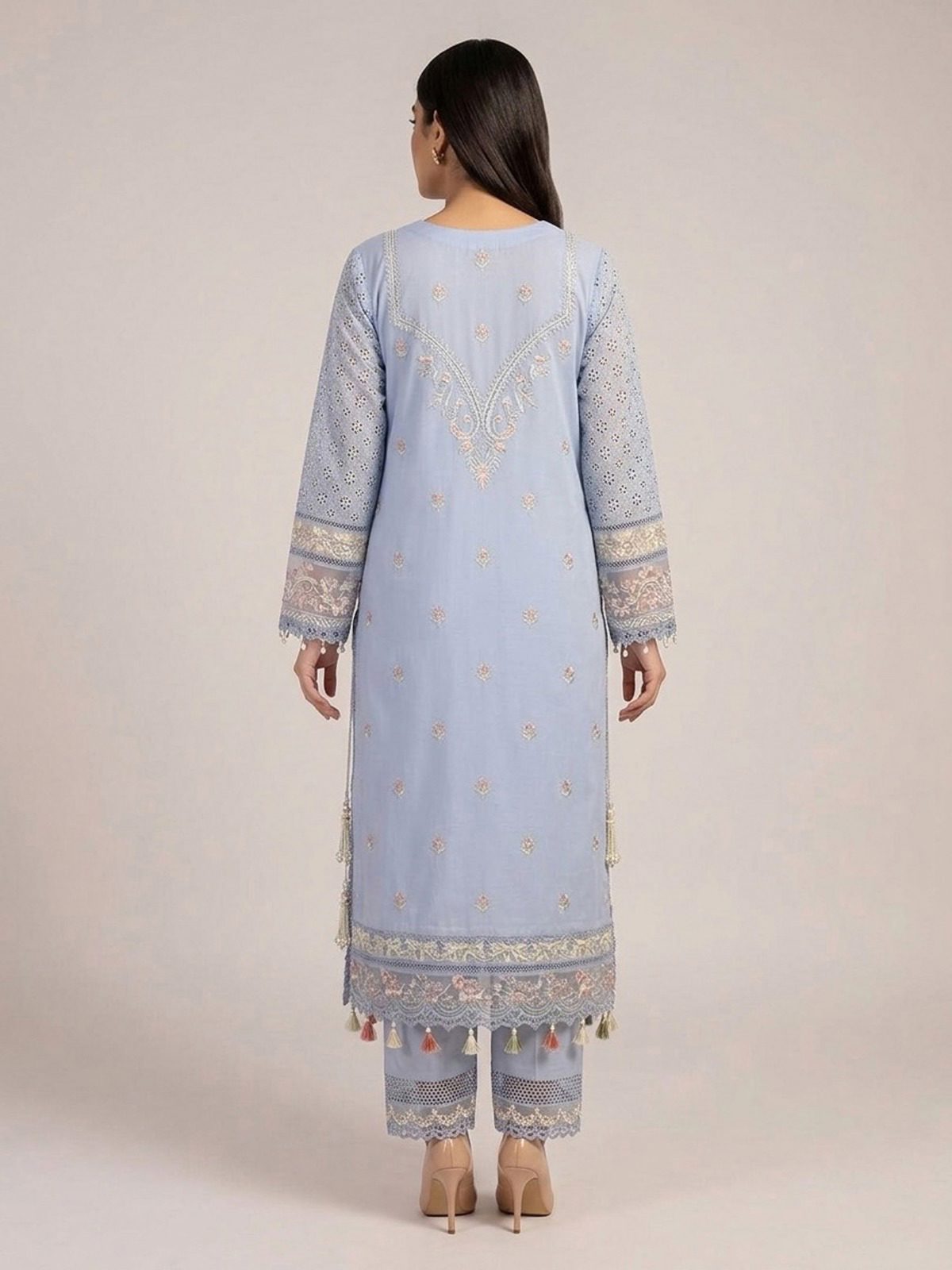3pc dress with dupatta and trouser