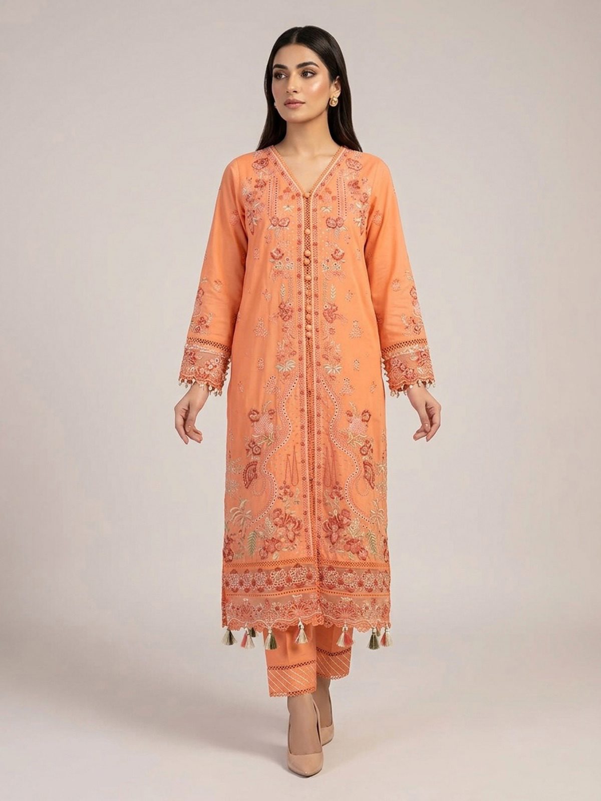 3pc dress with dupatta and trouser