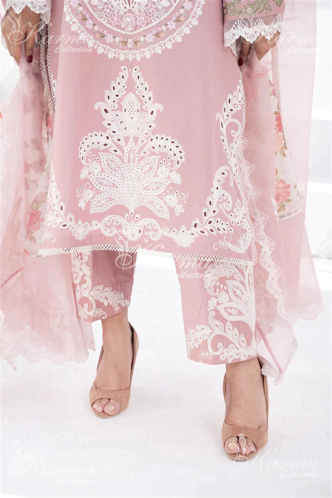 Pakistani Designer Karma 3 piece stitched women suit