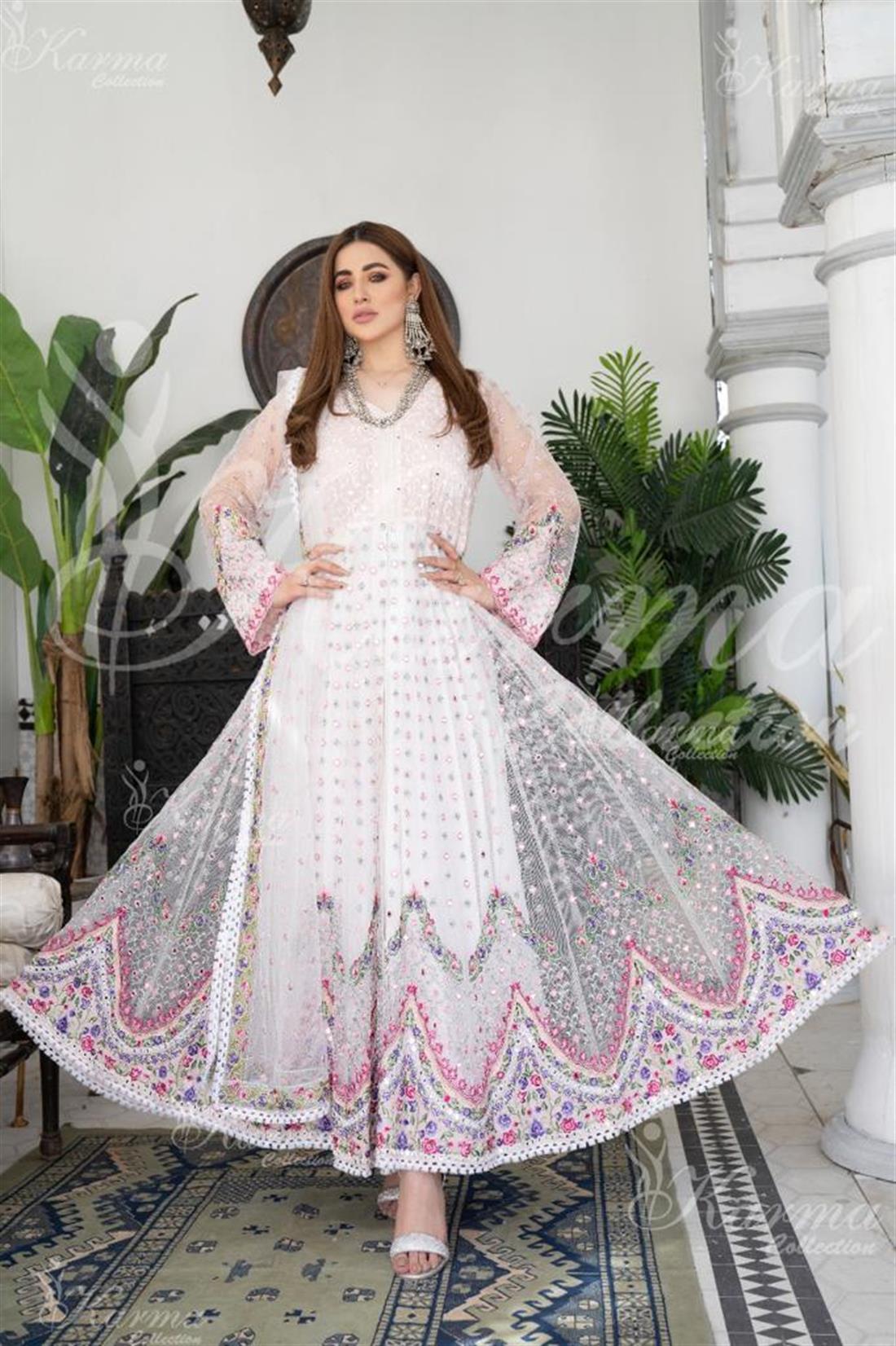 Pakistani Designer Karma 3 piece stitched women suit
