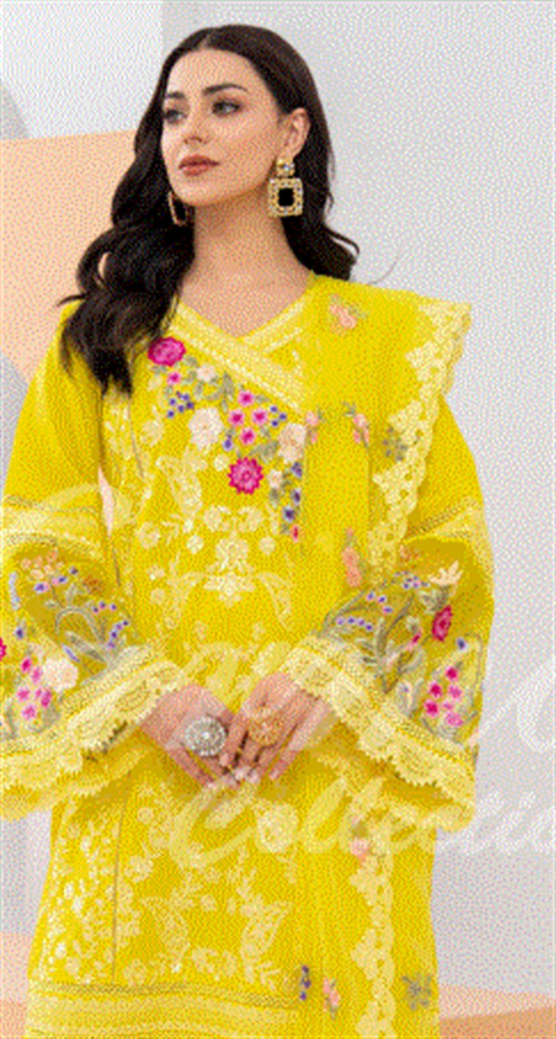 Pakistani Designer Karma 3 piece stitched women suit