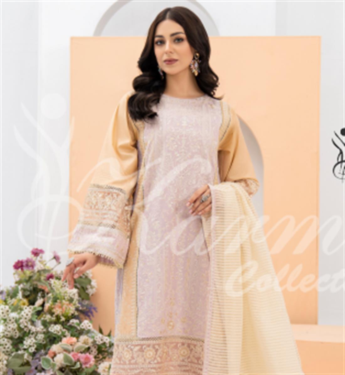 Pakistani Designer Karma 3 piece stitched women suit