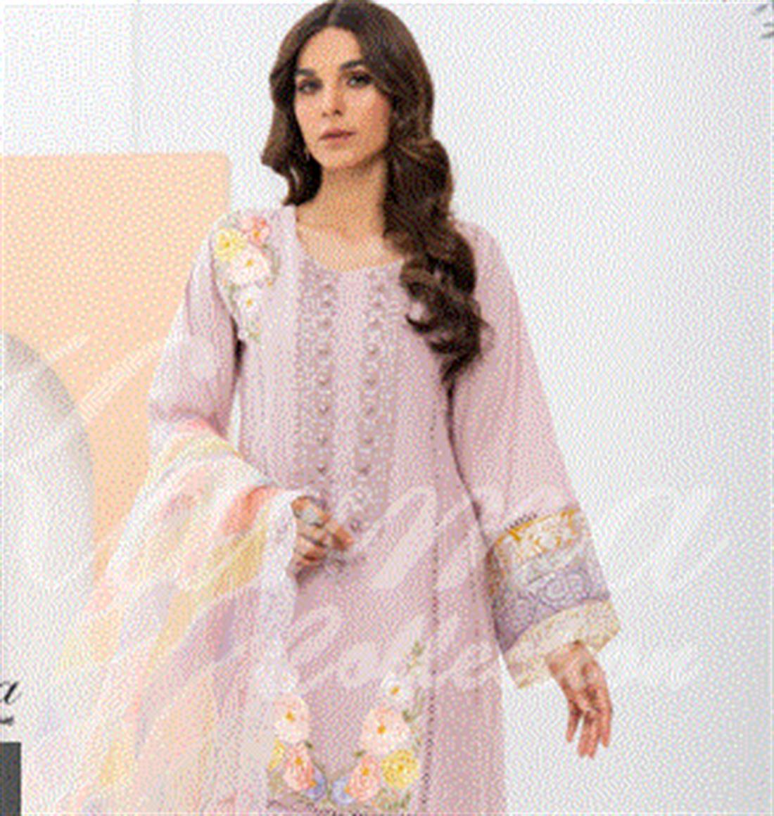 Pakistani Designer Karma 3 piece stitched women suit