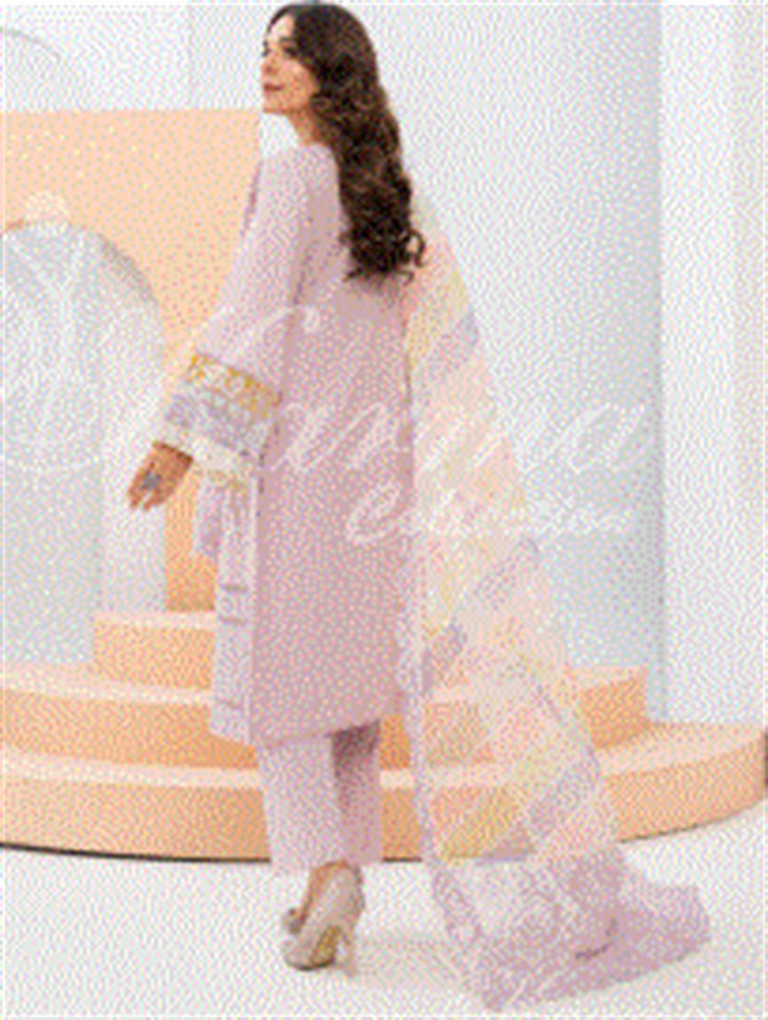 Pakistani Designer Karma 3 piece stitched women suit