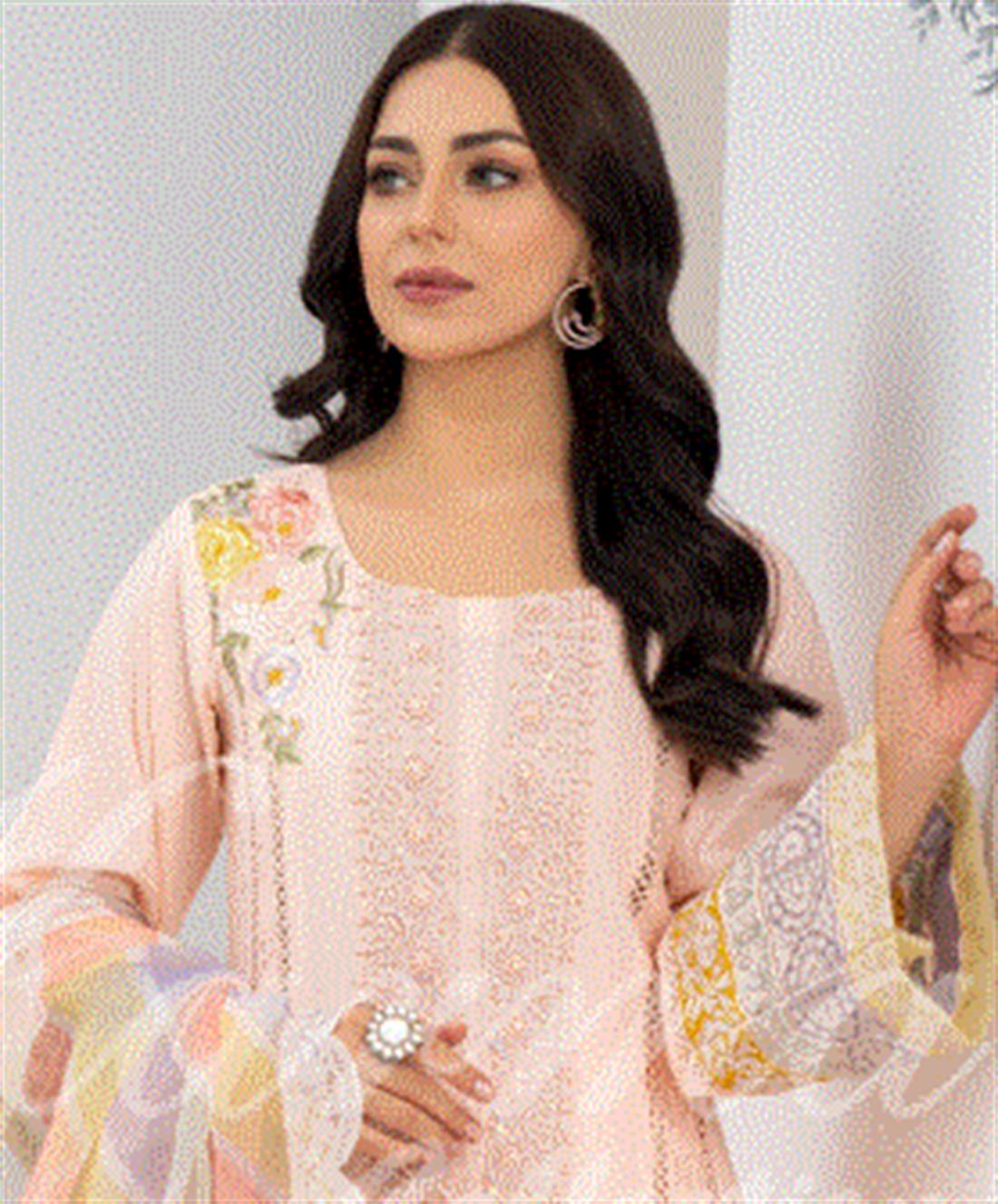 Pakistani Designer Karma 3 piece stitched women suit
