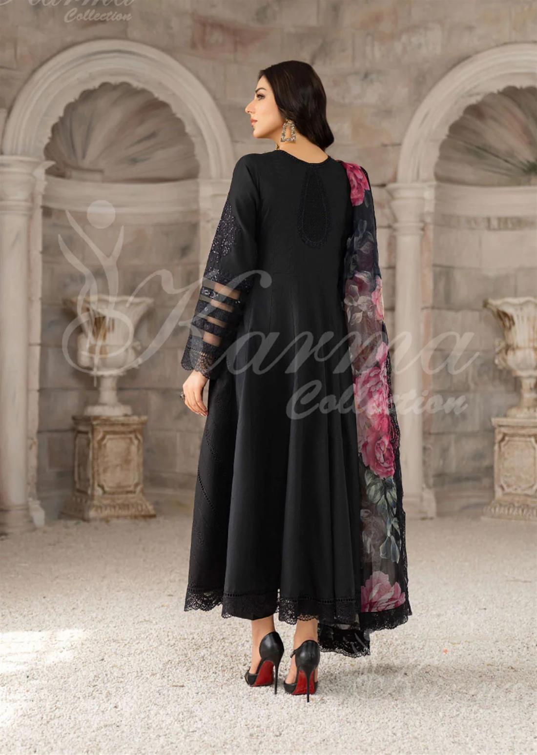 Pakistani Designer Karma 3 piece stitched women suit