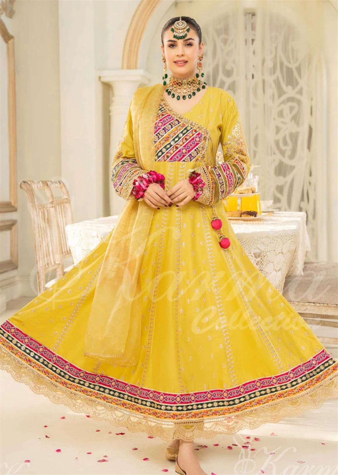 Pakistani Designer Karma 3 piece stitched women suit