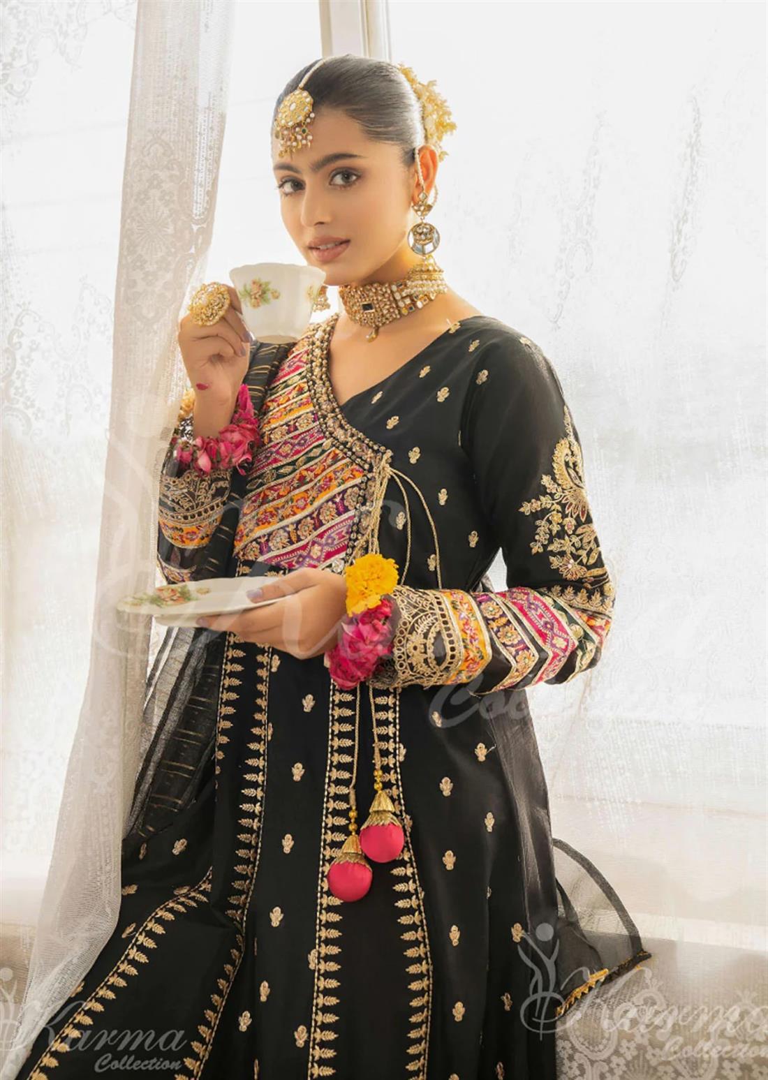 Pakistani Designer Karma 3 piece stitched women suit