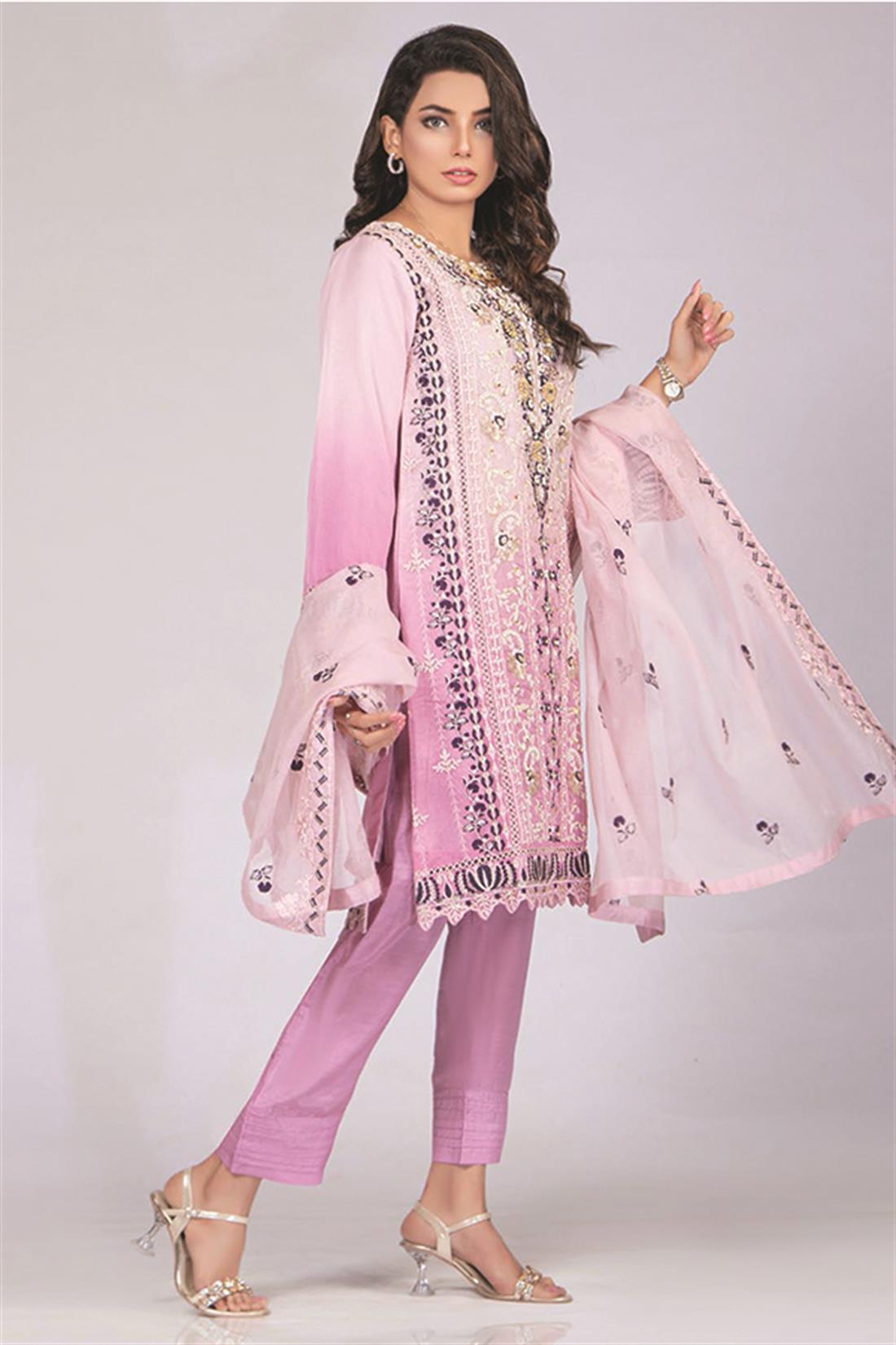 Pakistani Designer 3 piece stitched women suit