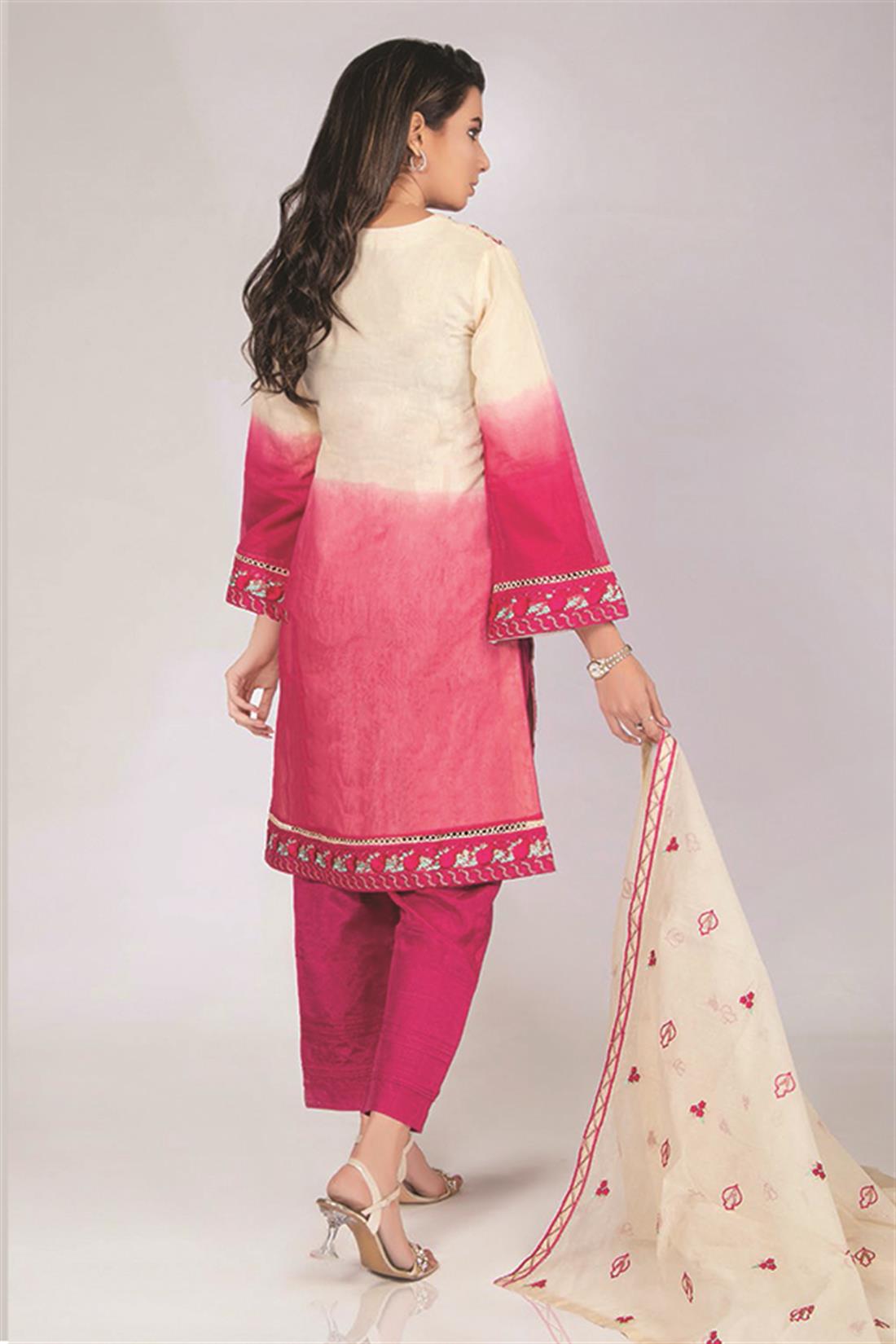 Pakistani Designer 3 piece stitched women suit