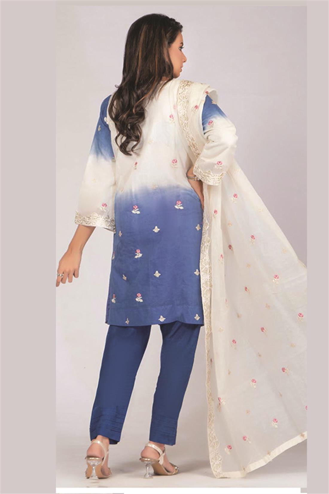 Pakistani Designer 3 piece stitched women suit