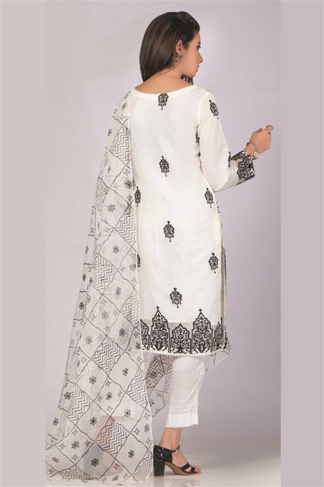 Pakistani Designer 3 piece stitched women suit