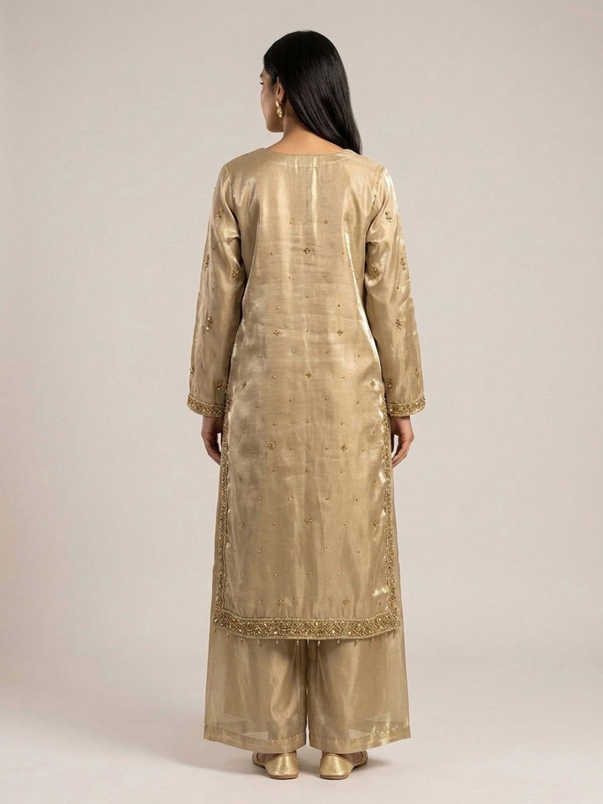 3pc premium embroidery dress with embroided dupatta and plazo