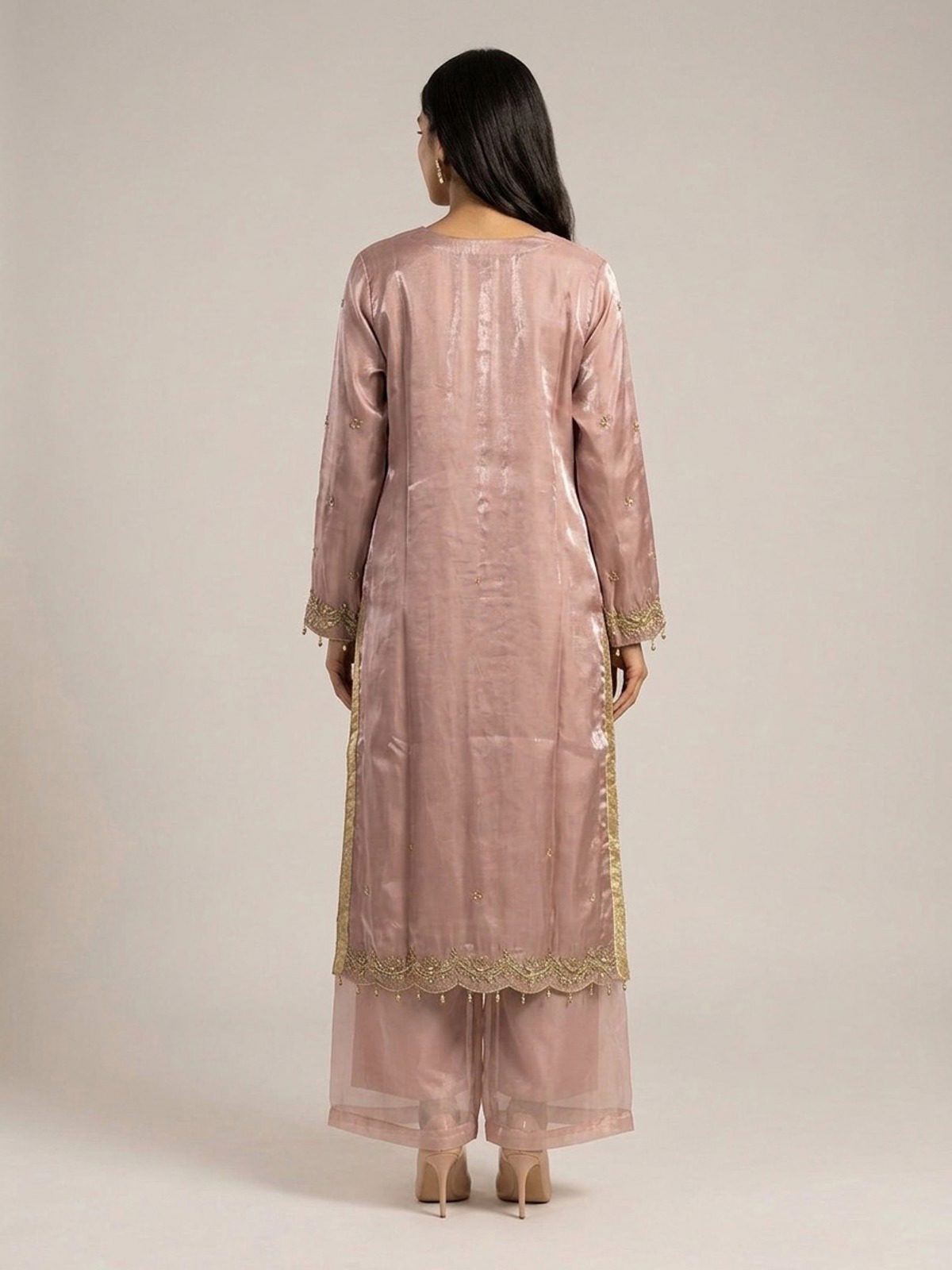 3pc premium embroidery dress with dupatta and plazo