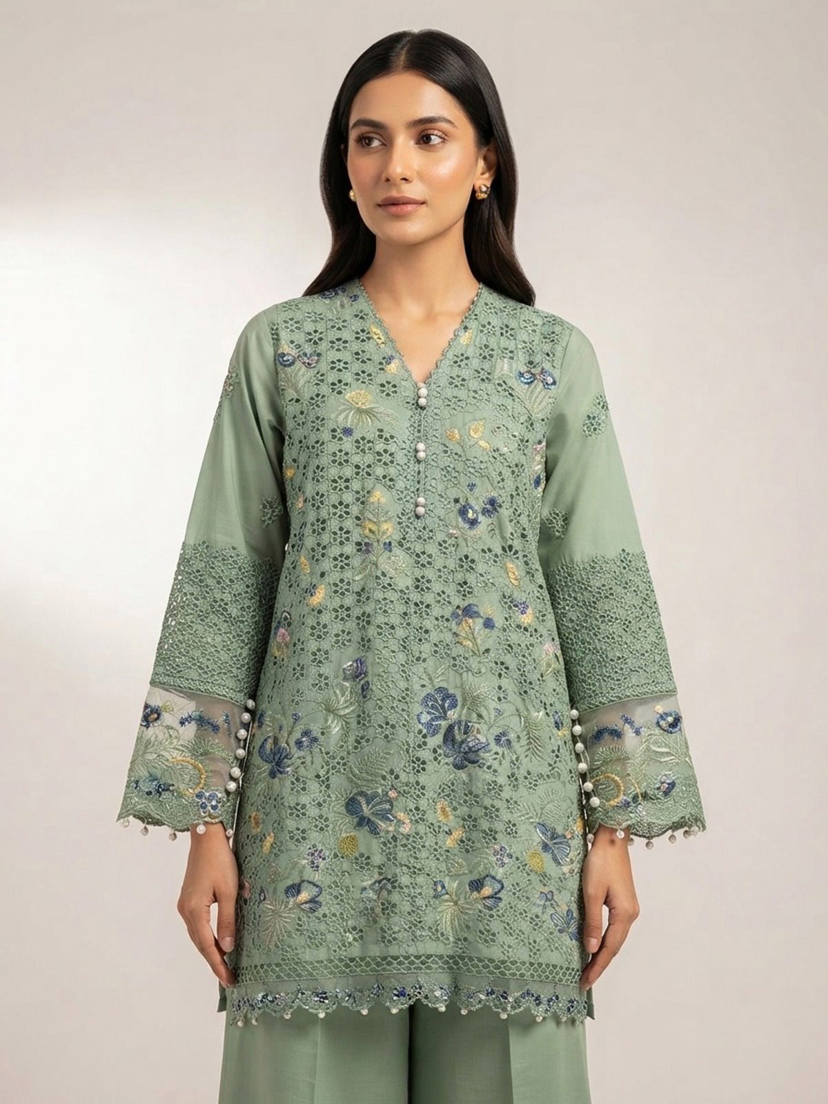 3pc dress with dupatta and trouser