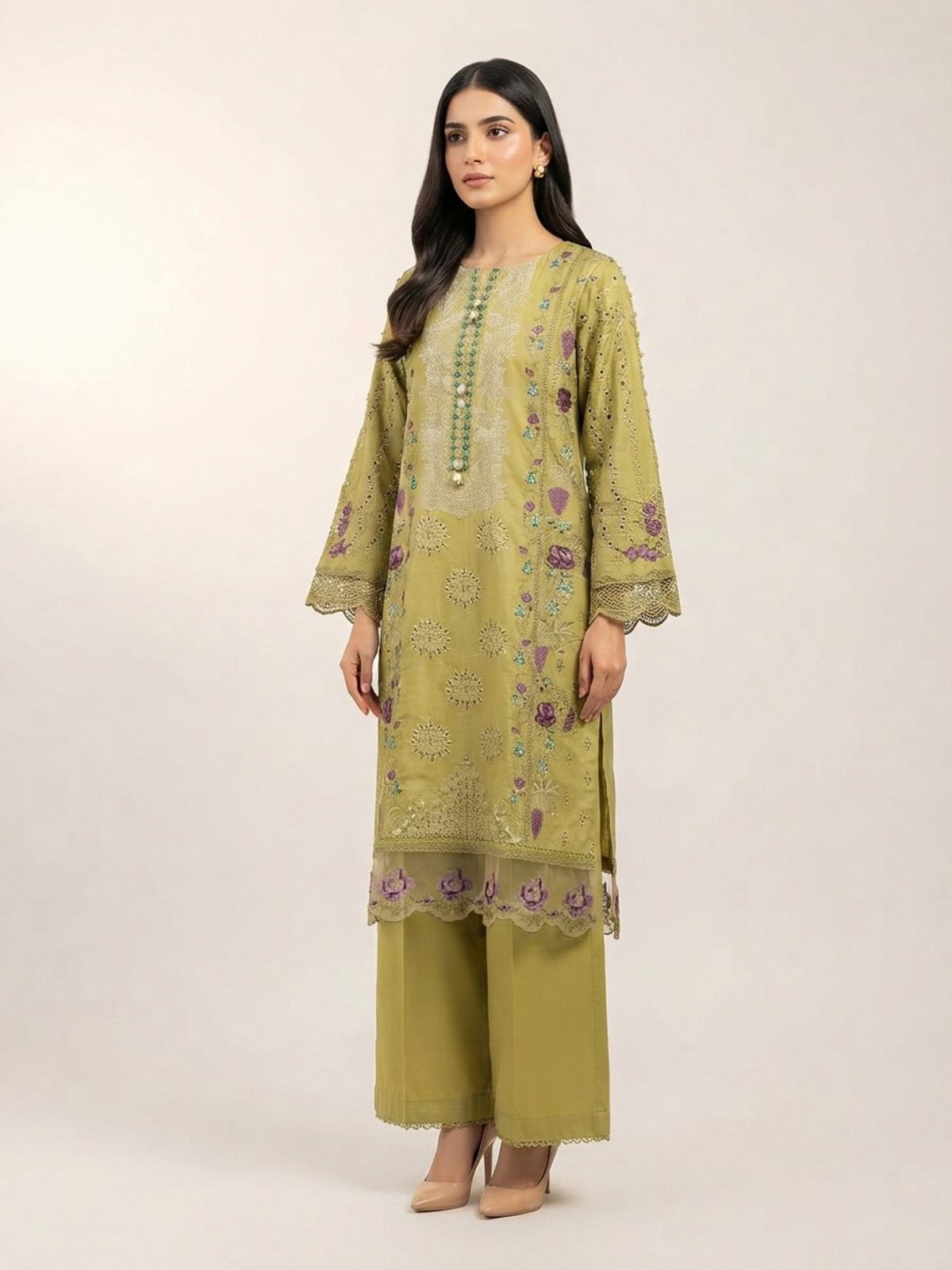 3pc dress with dupatta and trouser