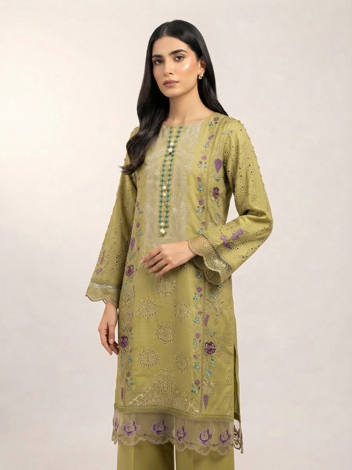 3pc dress with dupatta and trouser