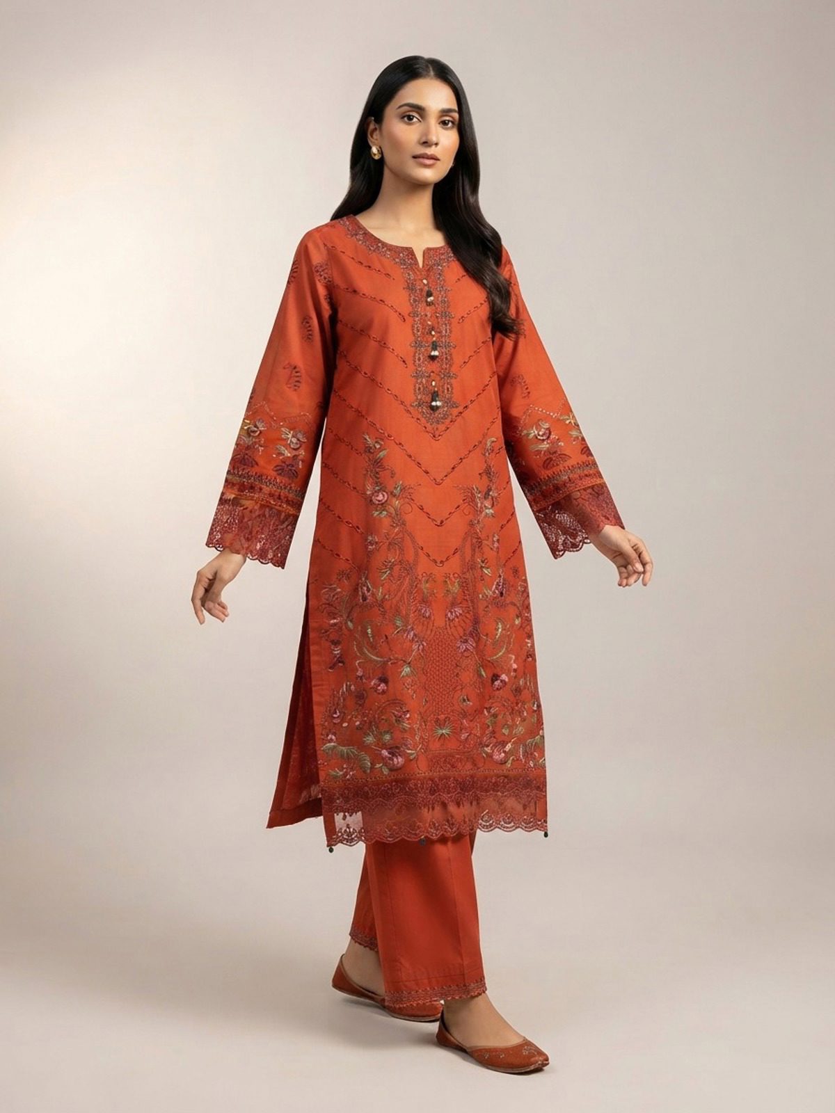 3pc dress with dupatta and trouser