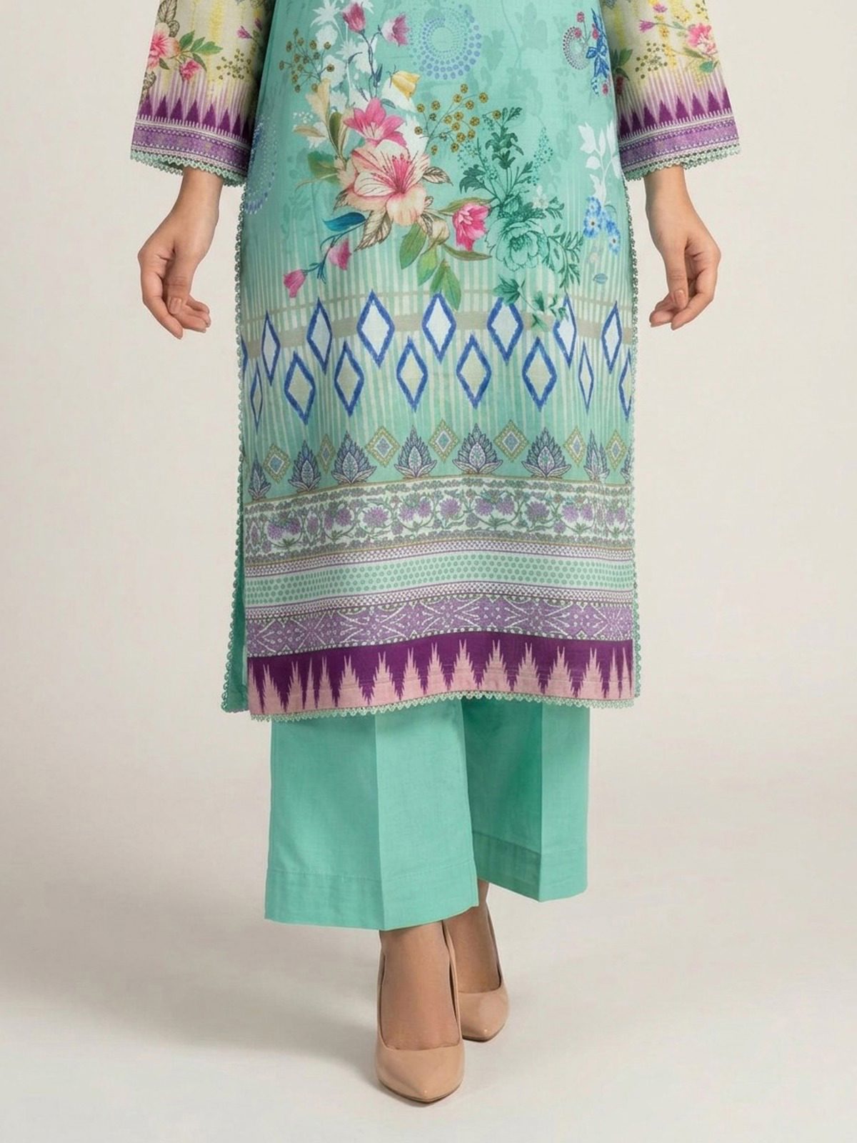 3pc dress with dupatta and trouser